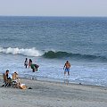 Październikowy spacer plażą... #ocean #plaza #mewy #ludzie #motyl #muszle #fale