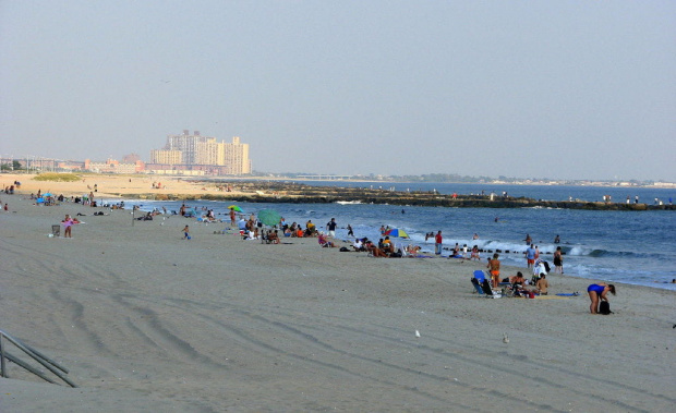 Październikowy spacer plażą... #ocean #plaza #mewy #ludzie #motyl #muszle #fale