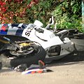 Wypadek w Szewcach #wypadek #motocykl #szaleniec #kamikadze