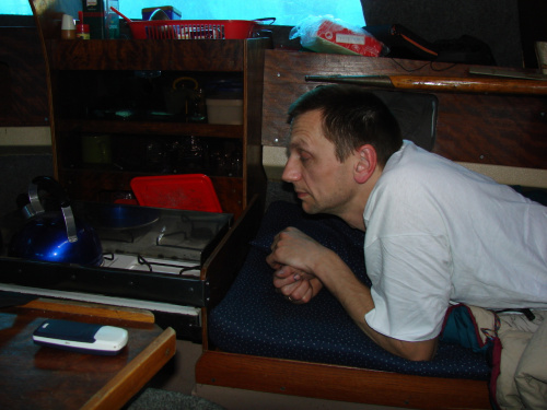 Dziobak, wodowanie 2007, mały remoncik #dziobak #Kwiecień2007 #mazury