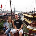 Z Roaldem z Holandii wyplywamy na rejs po wpisanej na liste UNESCO zatoki HA LONG w Wietnamie.