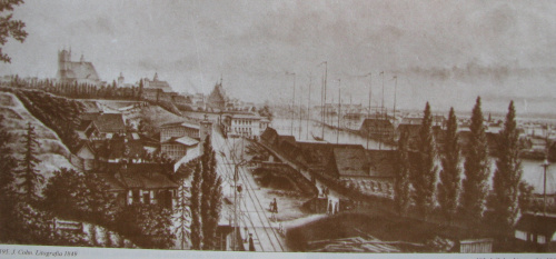 Tereny kolejowe z Dworcem Głównym, 1850 r.