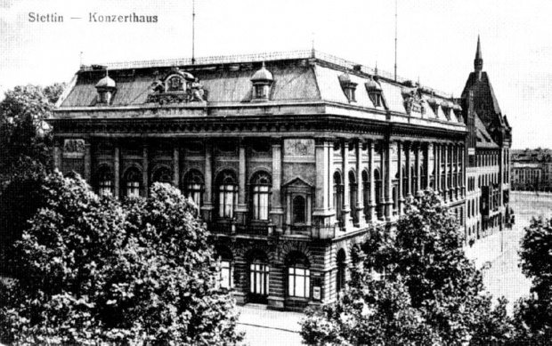 Budynek Filharmonii i Prezydium Policji (1915) #szczecin #UlicaMałopolska #PrezydiumPolicji #filharmonia
