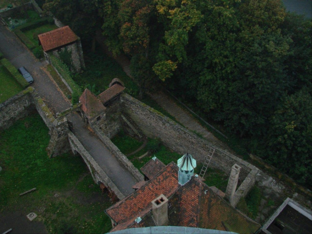 Zamek Czocha - panaoram z wieży #Zamek #Czocha #Polska #Zalew #Zapora