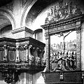 Kaplica zamkowa - ambona i epitafium (1925) #szczecin #zamek #kaplica #KaplicaZamkowa #ambona #epifatium