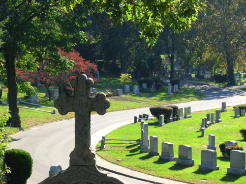 W Nowym Jorku nie ma Swieta Zmarlych 1 listopada,tylko w maju,ale i tak nie ma tlumow na cmentarzach.Co kraj ... #cmentarz