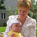 z mamą w ogrodzie 29.07.2007