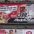 Bilboard MediaMarkt i gołębie, które zauważyłem dopiero na komputerze :D #Reklama