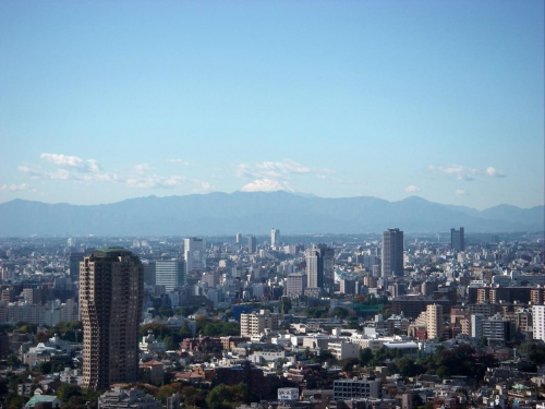 Widok na Fuji z Tokio #Tokio #Japonia #Fujijama