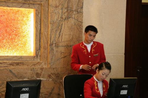 Recepcja hotelu w Shenzhen #Shenzhen #Chiny